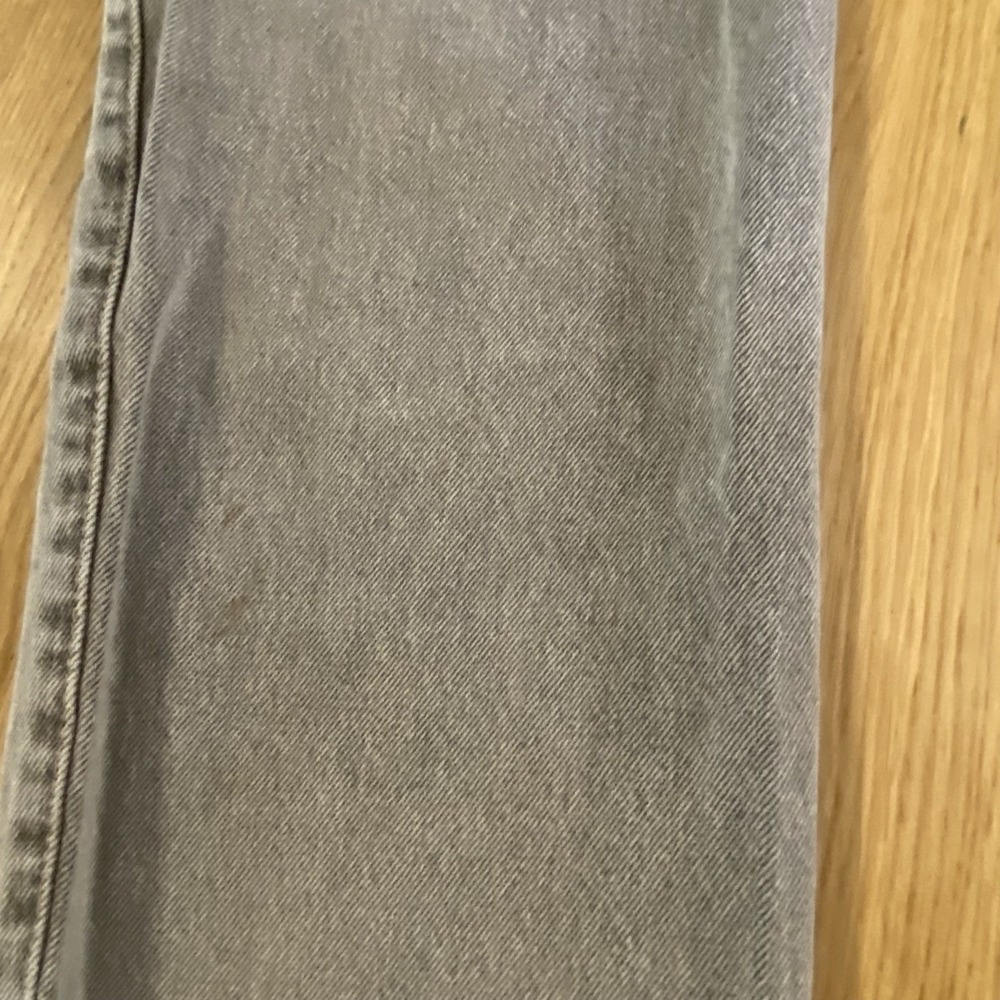 Levi 501 Original Fit Gray Wash Men's 32 Straight Leg Denim Button Fly Distress* - Picture 14 of 16